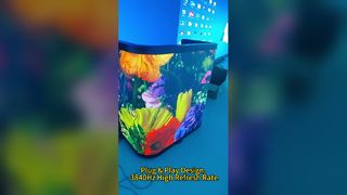 Banco reception a LED personalizzato regolabile in altezza