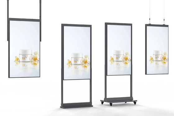 qualità  32 inch Shop Window Screen Full Color 2500nits Wall Mounted Digital Advertising Screen fabbrica