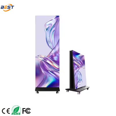 qualità  Portable Indoor LED Poster Screen P1.25-P2.5 4K UHD 3840x2160 fabbrica