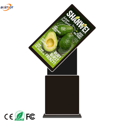 Qualità  360 Degree Rotatable Floor Standing Digital Signage 43 50 55 65 Inch 4K Android Windows Touch Screen Fabbrica