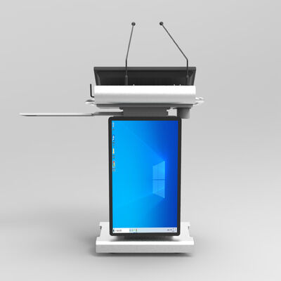 Smart Digital Podium con schermo frontale da 23,8 pollici e microfono wireless dotato di processore Intel i5 6th Gen
