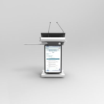 Podio multimediale wireless con microfono e altoparlante 32" schermo frontale
