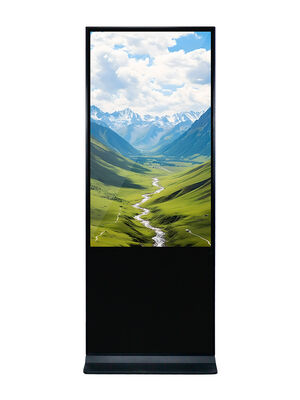 schermo LCD pubblicitario da 49 pollici con 350 Cd/m2 luminosità e CPU quad-core Cortex-A17 per display di segnaletica digitale interna