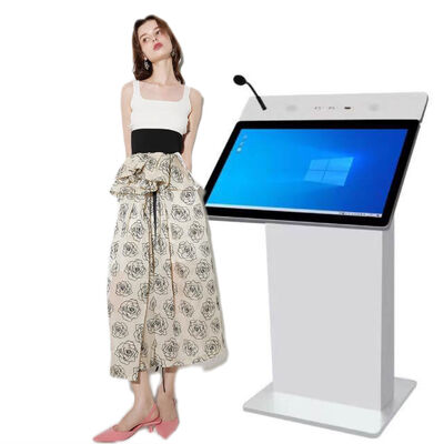Auditorium portatile Smart Podium con schermo frontale da 32" e lettore digitale regolabile in altezza con Intel i5 6th