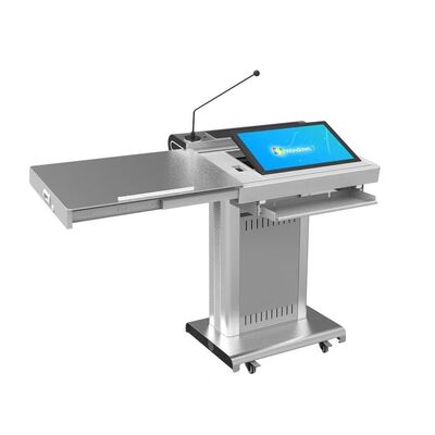 Smart Lectern in classe con schermo frontale da 23,6 pollici, CPU Intel i5 6th Gen e luminosità 350 Cd/m2