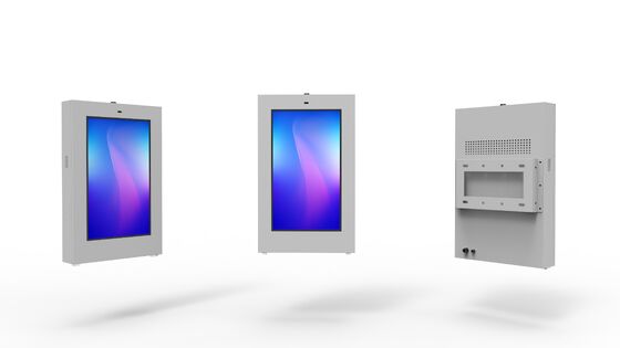 Display di segnaletica LCD Totem digitale all'aperto con luminosità di 2500nits, angolo di visione di 178°/178° e CPU Quad-core Cortex-A17