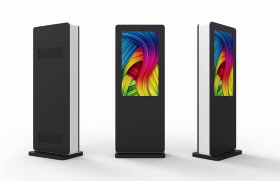 55 pollici Outdoor LCD Digital Signage con 2500Cd/m2 Brightness e Android OS Advertising Totem Media Player