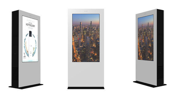 Alta luminosità Signale digitale impermeabile touch screen pubblicità display a LED pavimento chiosco esterno in piedi