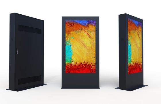 Alta luminosità Signale digitale impermeabile touch screen pubblicità display a LED pavimento chiosco esterno in piedi