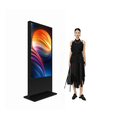 55 pollici di segnaletica digitale esterna con 2500Cd / m2 luminosità e touch screen per chiosco pubblicitario