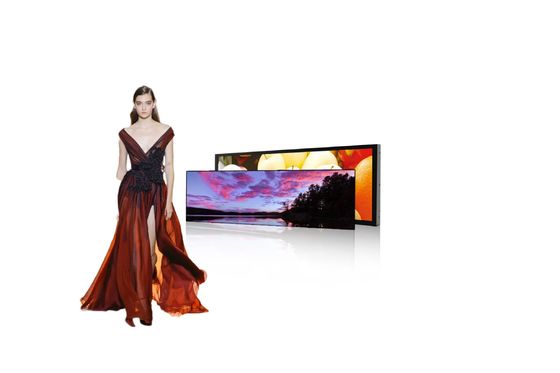 Display LCD a barra strisciata Premium Ultra Display bordo scaffale