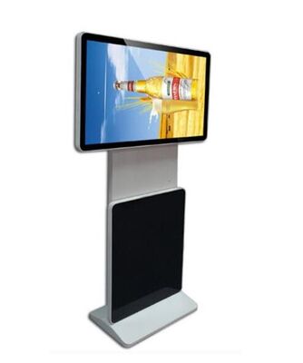 Chiosco touch screen interno con display LCD verticale a segnaletica digitale a risoluzione 2K e luminosità 350 Cd/m2