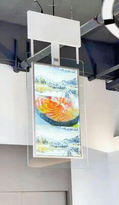 Esposizione LCD di pubblicità del contrassegno digitale a 43 pollici su doppia parte con chiosco del touch screen di luminosità di 350 Cd/m²