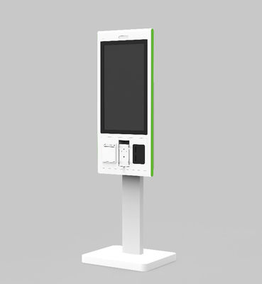 21.5 Inch 32 Inch Self Service Cashier Machine Con Stampa / Scansione QR Code / NFC