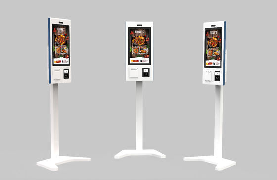 32 pollici touch screen Chiosco di ordinazione Scansione codice QR Pos Servizio di ordinazione auto-alimentazione