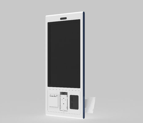 Sistema di chiosco di pagamento Android 27 pollici Ristorante self-service Chiosco di ordinazione con stampa termica self-service kiosco elettronico
