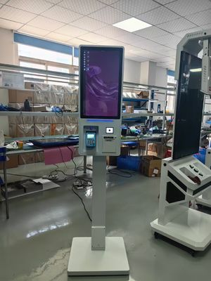 Kiosco touch touch Android Windows 15.6 21.5 32 pollici Kiosco di pagamento self-service con stampante termica Scanner di codice QR