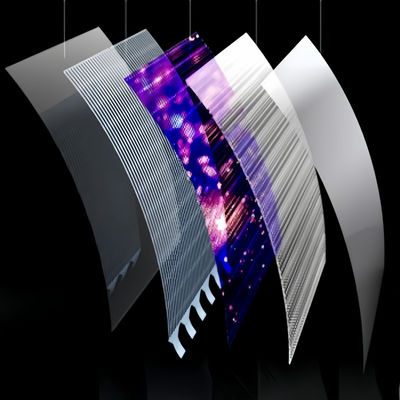 Display trasparente flessibile a film a LED con resistenza all'acqua IP65 per soluzioni visive per mostre/billboard/retail