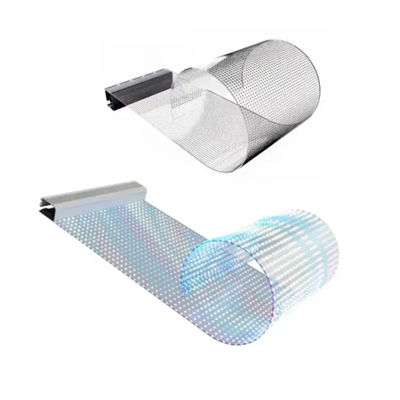 Display trasparente flessibile a film a LED con resistenza all'acqua IP65 per soluzioni visive per mostre/billboard/retail