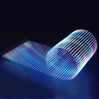 16 9 Proporzione di aspetto Ultra-sottile 3,9 mm trasparente schermo a pellicola LED per l'installazione di pareti di vetro