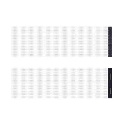 IP65 impermeabile vetro muro di tenda pubblicità film sottile LED 5000nits luminosità alta trasparenza 85% facile installazione
