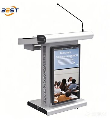 Smart Podium con Multi Points Foil Touch 350 Cd/m2 Luminosità e 8GB di RAM per presentazioni avanzate