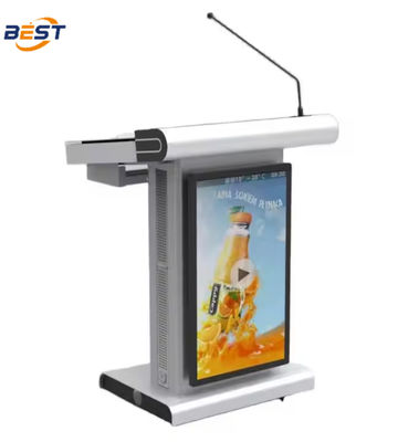 Android/Windows 7/8/10 Mobile Smart Digital Podium Gestione dei cavi nascosti 720kg/m3 Densità di rivestimento fosfatato del pannello