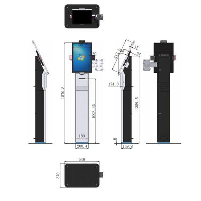 Chiosco di ordinazione self-service per farmacia al dettaglio POS con scanner di codici a barre Software Android