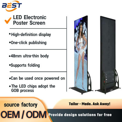 Display LED per poster interni P1.25/P1.86/P2/P2.5 Affitto a colori OEM ODM