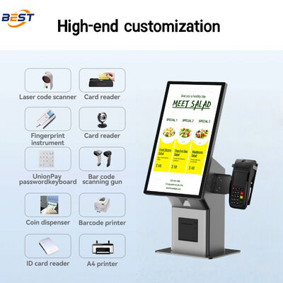 21.5 pollici di schermo tattile digitale con stampa termica e LCD a colori per ristoranti