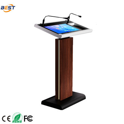 Leggio intelligente da podio digitale con display da 21,5 pollici Multi Points Foil Touch e schermo TV pubblicitario