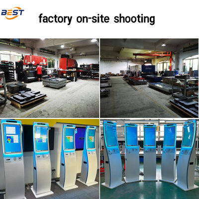 Chiosco self-service da 21,5/27 pollici Android/Windows con touch screen, stampante/scanner QR, pagamento in contanti - OEM incluso lettore di codici a barre SDK