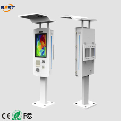 Chiosco di ordinazione all'aperto con rating impermeabile IP65, 10-Point Capacitive Touch e processori Intel Core i3/i5/i7