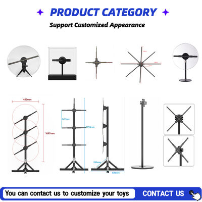 Ventilatore olografico 3D con compatibilità app Android per uso interno e supporto per giunzione multipla