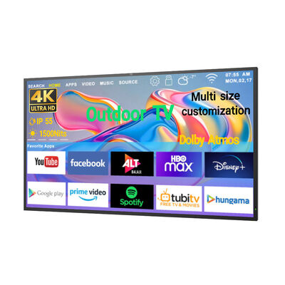 TV da esterno IP55/IP66 Display per segnaletica digitale commerciale impermeabile per tutte le stagioni