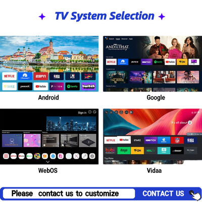 TV all'aperto IP55/IP66 impermeabile 4K Google TV 1500-3000nits display commerciale ad alta luminosità per la pubblicità