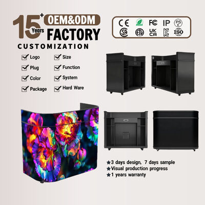 P1.8 GOB Display LED per reception interna SMD1212 Ruote mobili plug and play