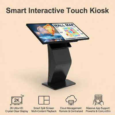 Chiosco self-service con touch screen Android da 32 pollici con tocco capacitivo a 10 punti per segnaletica digitale interattiva