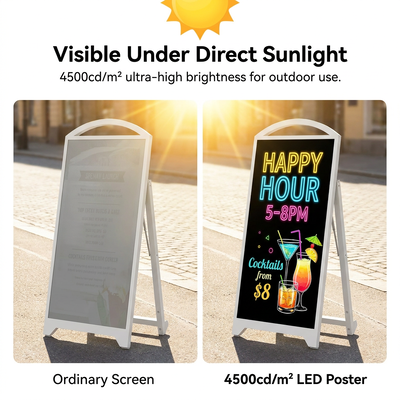Display mobile a LED per esterni P2.5 | Insegna ad alta luminosità alimentata a batteria da 4500 nit