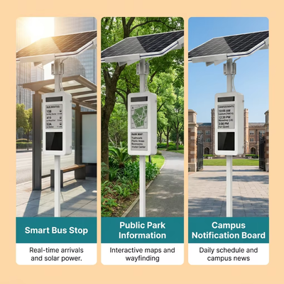 Display E-Paper solare da 31,2 pollici | Segnaletica digitale esterna off-grid