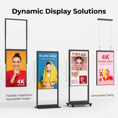 Display bifacciale ad alta luminosità | 28,8 mm di spessore | Angolo di visione di 178°