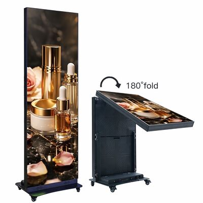 P2.0 Display portatile pieghevole a LED per manifesti interni 640x1920 mm