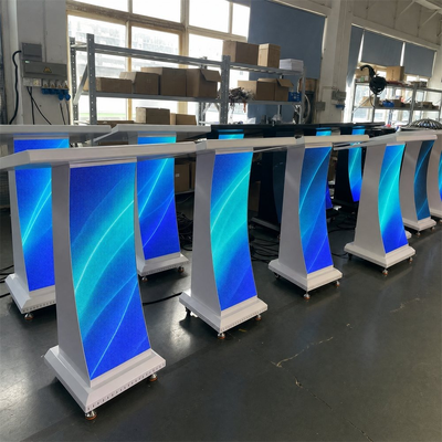 GOB LED Leggio Display P1.8 IP43 Pannello flessibile curvo 3840Hz Plug Play per aula conferenza stampa