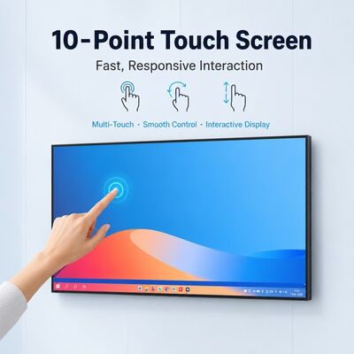 Schermo light box a parete da 43 49 55 65 75 pollici, display pubblicitario Android 4K 2000 Nit