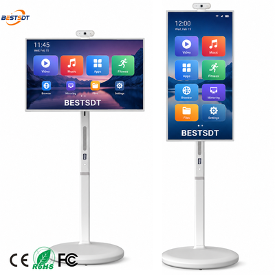 32 pollici Android 13 con batteria Mobile Smart Screen Touch Digital Signage 4K IPS 8GB 128GB