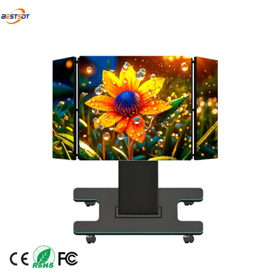 Display LED All-in-One Pieghevole Sollevabile COB da 135 pollici, Piegatura a 180 gradi, Sollevamento 700 mm, P1.56