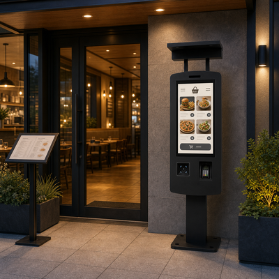 Chiosco di pagamento self-service per distributori di benzina da 32 pollici IP65 2500nits per esterni per progetti di stazioni di servizio