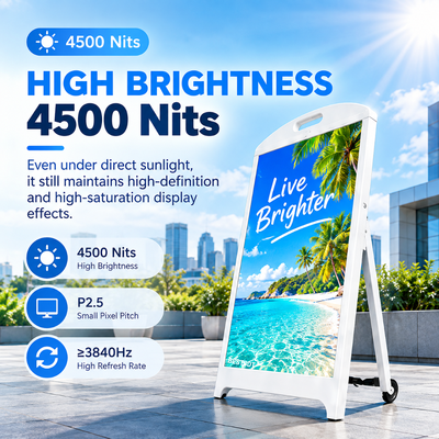 Segnale digitale leggibile alla luce solare IP65 con display a LED per esterni ad alta luminosità da 4500 nit