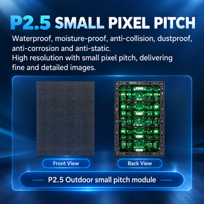 Display per poster a LED per esterni 3X3 P2.5 4500nits IP65 Segnale A-Board digitale alimentato a batteria