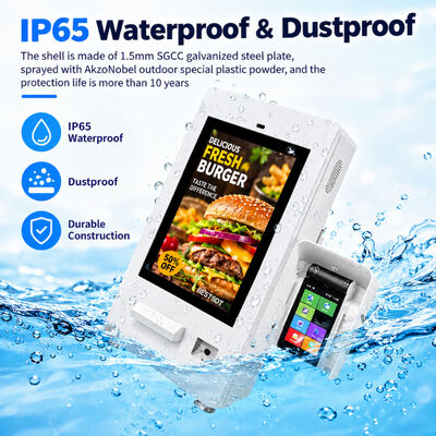 Drive-Thru Self-Service Ordering Payment Kiosk Built-In Printer QR Code Scanner